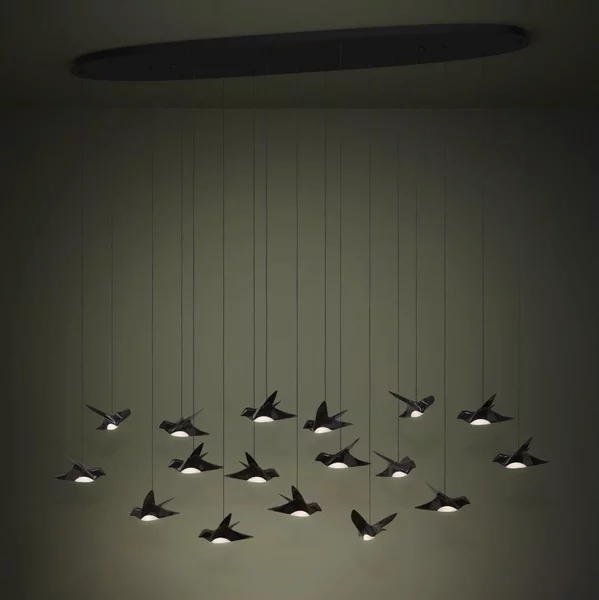 Eglo 390353 - Lampadario a sospensione con filo LED dimmerabile PARATEBUENO 17xLED/3W/230V nero
