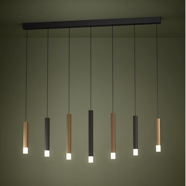 Eglo 39906 - Lampadario a sospensione con filo LED dimmerabile ESTANTERIOS 7xLED/3,1W/230V 3000K
