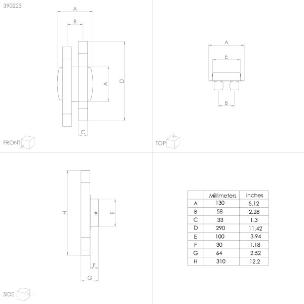 Eglo 390223 - Applique a LED ESTANTERIOS 4xLED/3,3W/230V 3000K