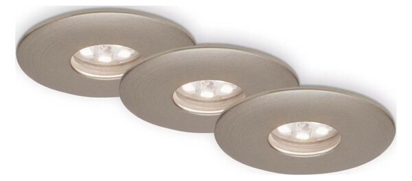 Briloner 7240-032 -SET 3xLED Lampada da incasso per bagno ATTACH LED/1,8W/230V IP44 cromo opaco