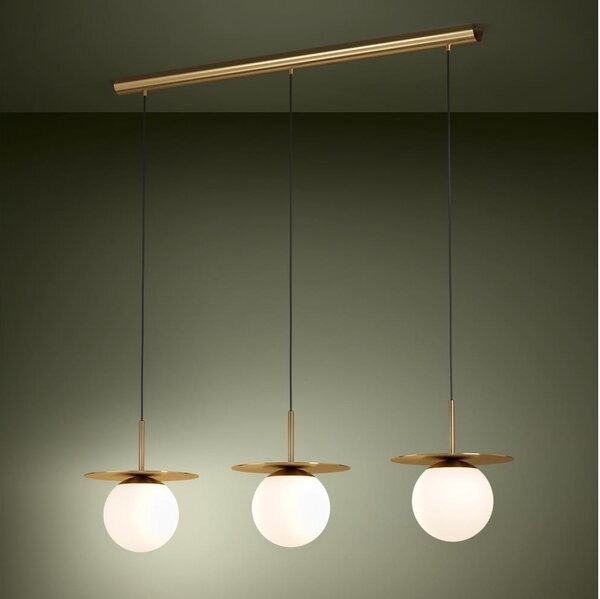 Eglo 39953 - Lampadario a sospensione con filo ARENALES 3xE27/40W/230V oro