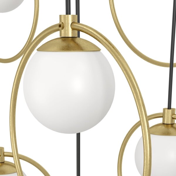 Eglo 390346 - Lampadario a sospensione con filo LED dimmerabile PORTOCOLOM 17xLED/3W/230V diametro 78 cm