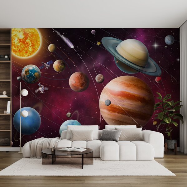 Carta da parati Oggetti spaziali del sistema solare, Carta da parati Spazio, u97423 : Uwalls.it