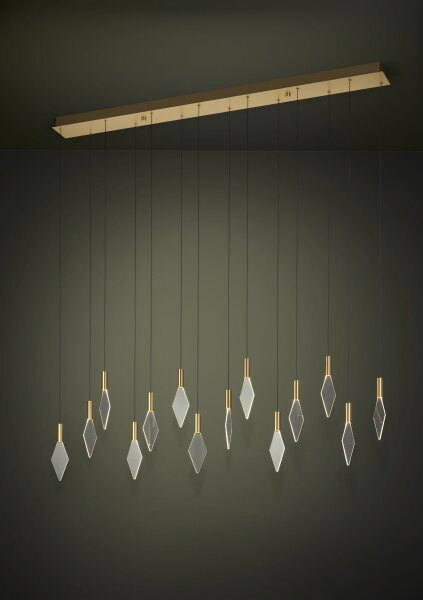 Eglo 390362 - Lampadario a sospensione con filo LED dimmerabile MIRADOR 14xLED/3,3W/230V oro