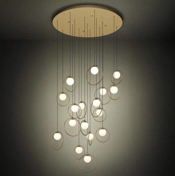 Eglo 390346 - Lampadario a sospensione con filo LED dimmerabile PORTOCOLOM 17xLED/3W/230V diametro 78 cm