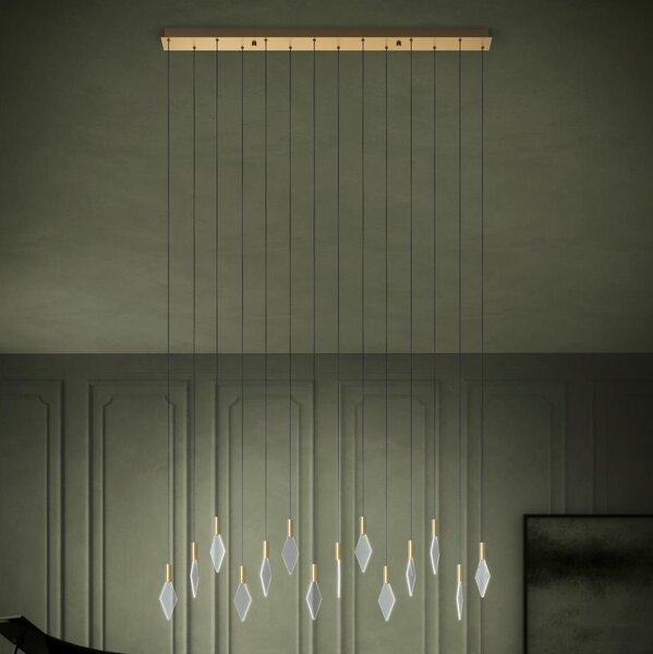 Eglo 390362 - Lampadario a sospensione con filo LED dimmerabile MIRADOR 14xLED/3,3W/230V oro
