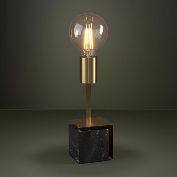 Eglo 390168 - Lampada da tavolo CARMITA 1xE27/40W/230V oro/nero marmo