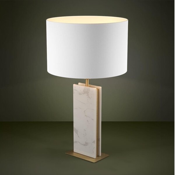Eglo 390409 - Lampada da tavolo BELESAR 1xE27/40W/230V bianco
