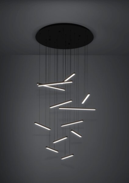 Eglo 390351 - Lampadario a sospensione con filo LED dimmerabile LINDOZA 12xLED/8,4W/230V 3000K