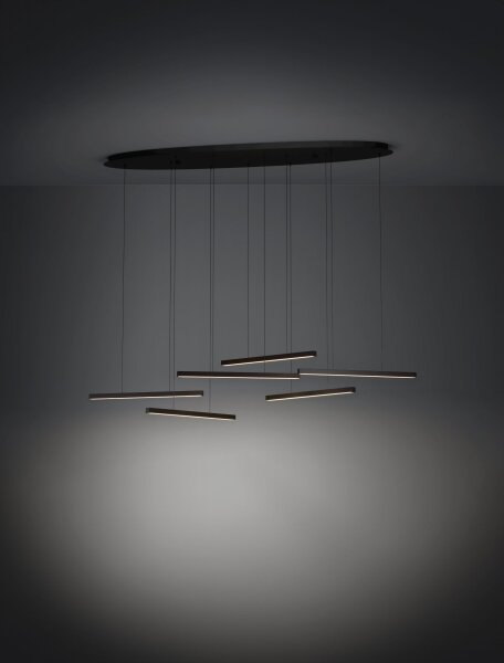 Eglo 39915 - Lampadario a sospensione con filo LED dimmerabile LINDOZA 6xLED/8,4W/230V 3000K