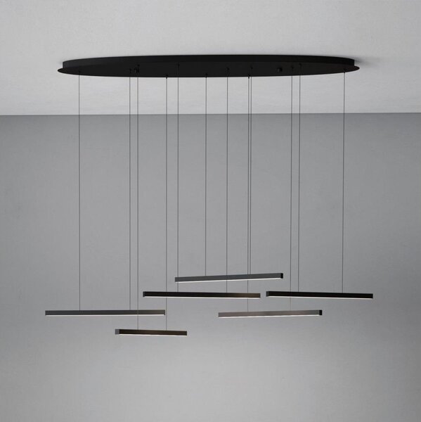 Eglo 39915 - Lampadario a sospensione con filo LED dimmerabile LINDOZA 6xLED/8,4W/230V 3000K