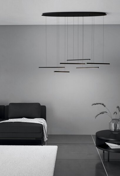Eglo 39915 - Lampadario a sospensione con filo LED dimmerabile LINDOZA 6xLED/8,4W/230V 3000K