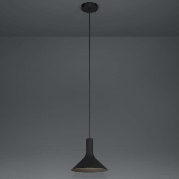 Eglo 390218 - Lampadario a sospensione con filo MORESCANA 1xE27/28W/230V nero