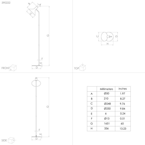Eglo 390222 - Lampada con piedistallo MORESCANA 1xE27/28W/230V nero