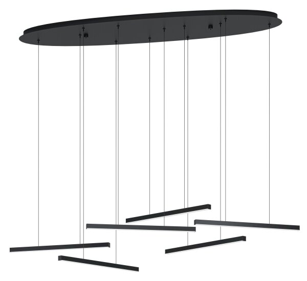 Eglo 39915 - Lampadario a sospensione con filo LED dimmerabile LINDOZA 6xLED/8,4W/230V 3000K