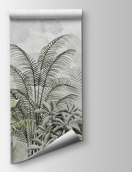 Carta da parati Una carta da parati con piante, Carta da parati Tropici della Foresta, Carta da parati popolare, u71284v3 - Tapeko.it