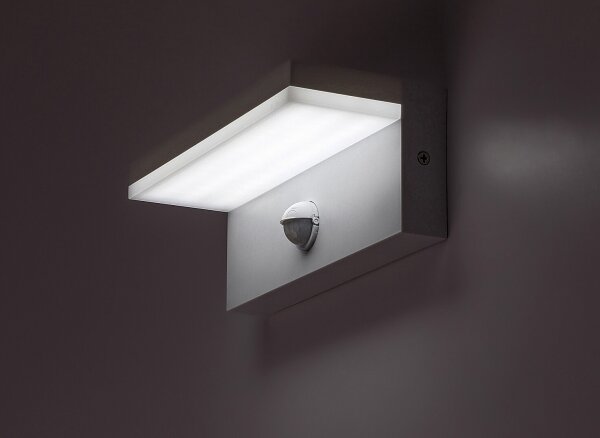 Rabalux 77116-Applique da esterno con sensore ZARAGOZA LED/9W/230V IP54 bianco