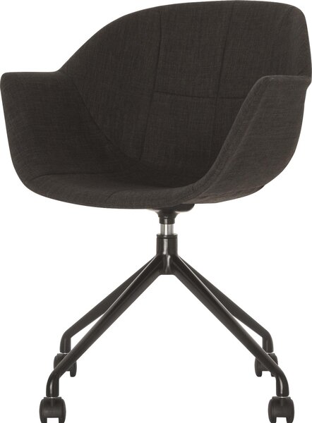 Sedia in plastica Gant PU=2 pezzi nero/antracite