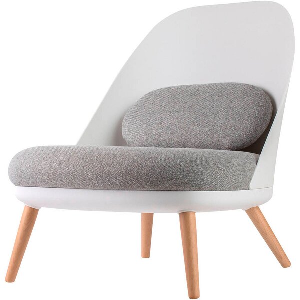 Poltrona Cocoon Design moderno bianco bianco