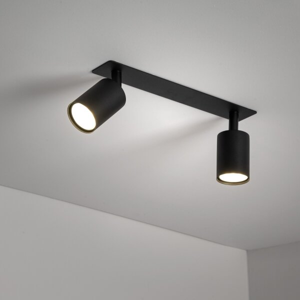 Faretto da incasso NEX 2xGU10/10W/230V nero