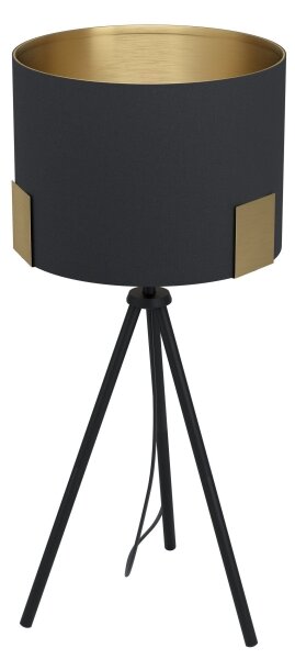 Eglo 39965 - Lampada da tavolo TORTOLA 1xE27/40W/230V nero/oro