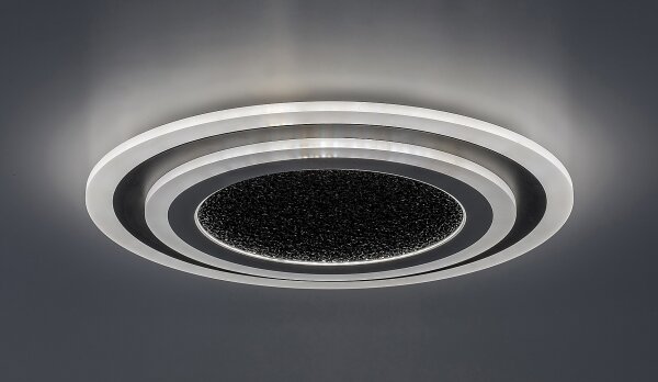 Rabalux 71316 - Plafoniera LED dimmerabile TANELI 56W/230V 3000/4000/6000K nera + telecomando