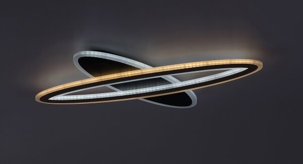 Rabalux 71313-LED Plafoniera dimmerabile TANELI 70W/230V 3000/4000/6000K nero+telecomando