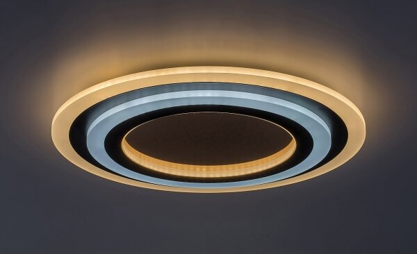 Rabalux 71314-LED lampada da soffitto dimmerabile TANELI 56W/230V 3000/4000/6000K cromo/nero+telecomando