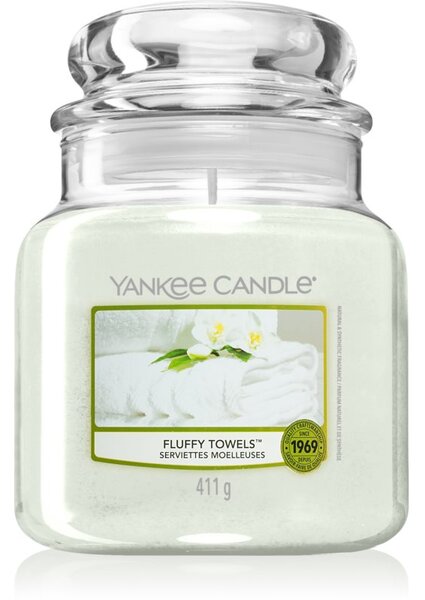 Yankee Candle Fluffy Towels candela profumata Classic media 411 g