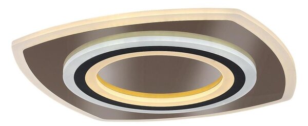 Rabalux 71317-LED Plafoniera LED dimmerabile TANELI 60W/230V 3000/4000/6000K cromo/nero+telecomando