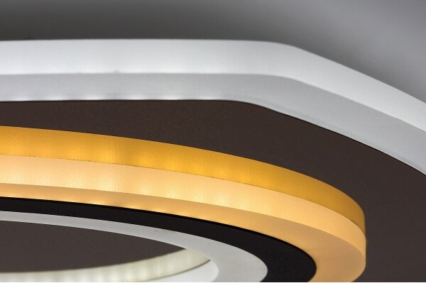 Rabalux 71317-LED Plafoniera LED dimmerabile TANELI 60W/230V 3000/4000/6000K cromo/nero+telecomando