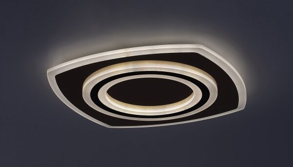 Rabalux 71317-LED Plafoniera LED dimmerabile TANELI 60W/230V 3000/4000/6000K cromo/nero+telecomando