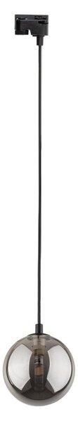 Lampadario su filo per sistema a binario TRACER 1xG9/8W/230V nero/fumé nero
