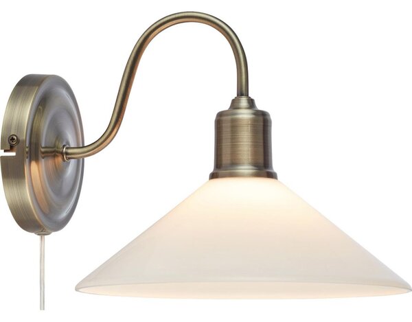 Markslöjd 108865 - Applique VELA 1xE27/40W/230V ottone/bianco
