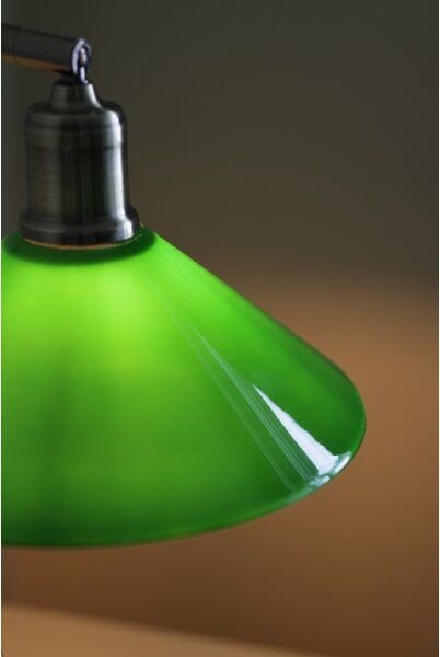 Markslöjd 108864 - Lampada da tavolo VELA 1xE27/40W/230V ottone/verde