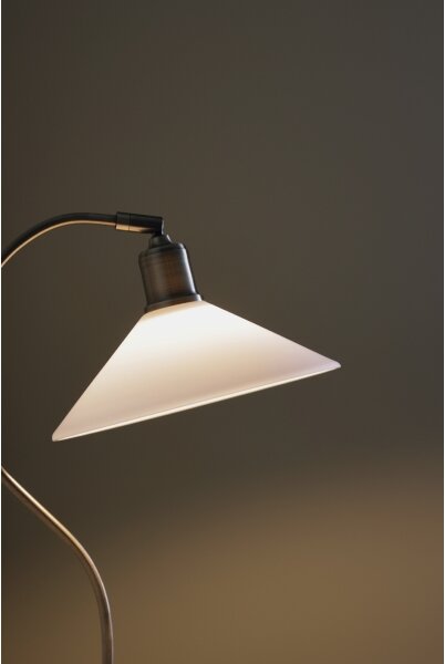 Markslöjd 108863 - Lampada da tavolo VELA 1xE27/40W/230V ottone/bianco