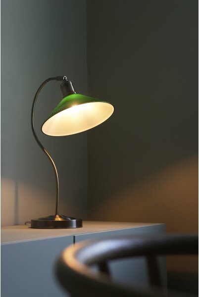 Markslöjd 108864 - Lampada da tavolo VELA 1xE27/40W/230V ottone/verde