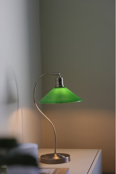 Markslöjd 108864 - Lampada da tavolo VELA 1xE27/40W/230V ottone/verde