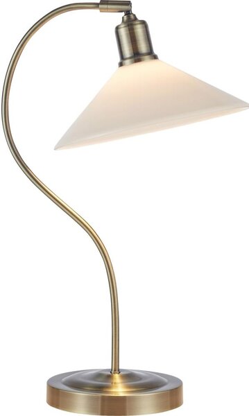 Markslöjd 108863 - Lampada da tavolo VELA 1xE27/40W/230V ottone/bianco