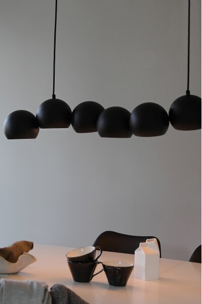 Markslöjd 108860 - Lampadario a sospensione con filo CUPOLO 7xE14/40W/230V nero