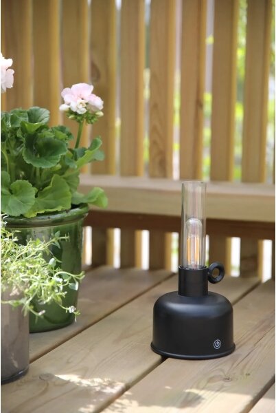 Markslöjd 108919 - LED Dimmerabile ricaricabile lampada ASTRID LED/2W/1200 mAh IP44 nero