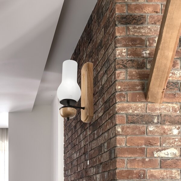 Brilagi - LED Applique COTTAGE 1xE14/40W/230V quercia/bianco