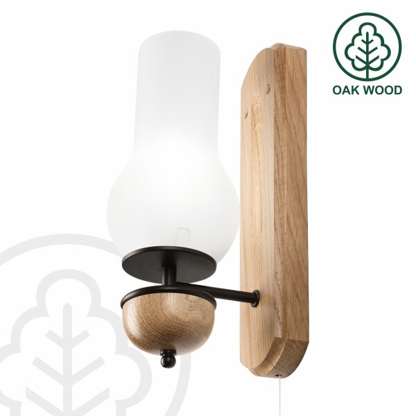 Brilagi - LED Applique COTTAGE 1xE14/40W/230V quercia/bianco