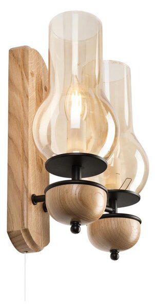 Brilagi - LED Applique COTTAGE 2xE14/40W/230V quercia/marrone