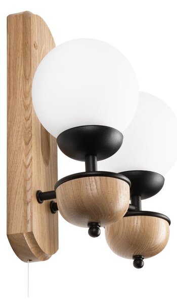 Brilagi - LED Applique COTTAGE 2xG9/40W/230V quercia/bianco