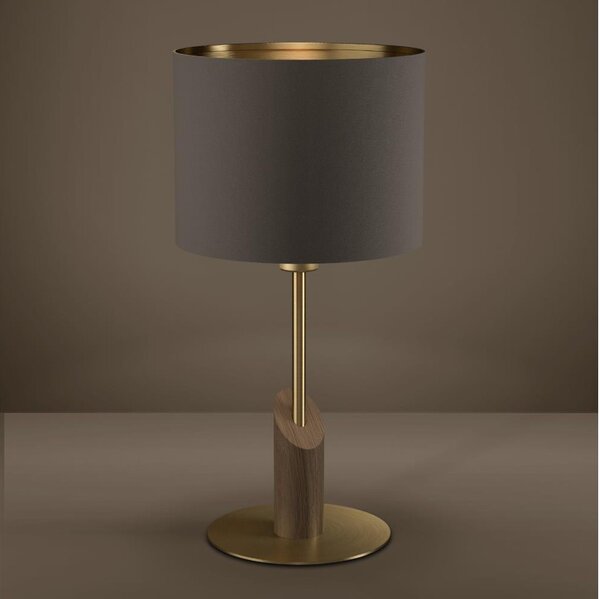 Eglo 390337 - Lampada da tavolo SANTANDRIA 1xE27/40W/230V marrone/oro