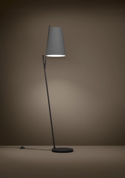 Eglo 390137 - Lampada con piedistallo PETROSA 1xE27/40W/230V grigio