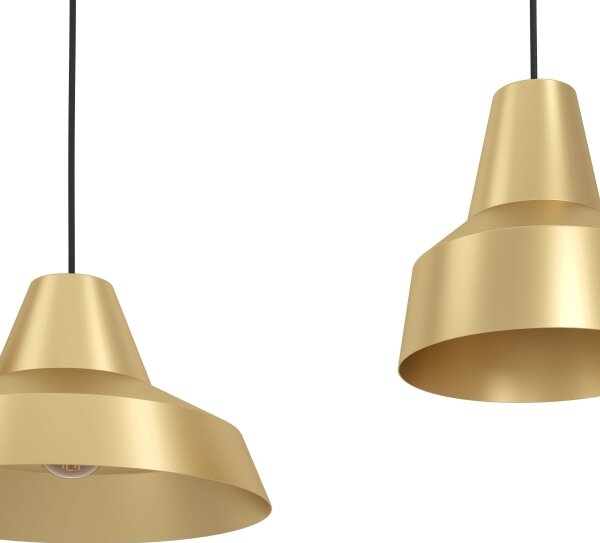 Eglo 390016 - Lampadario a sospensione con filo SAVARNA 3xE27/40W/230V oro