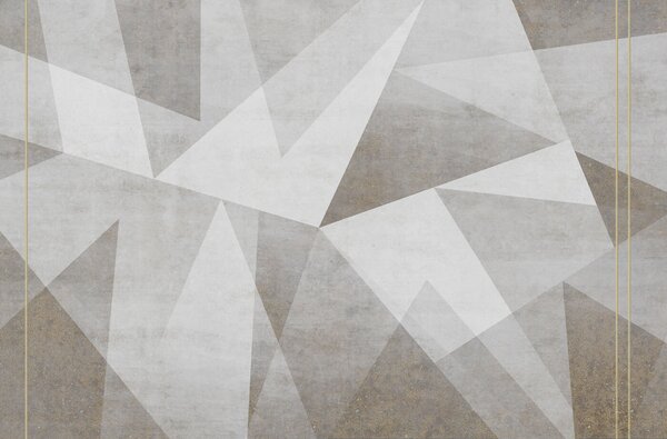 Carta da parati Uno sfondo grigio e bianco con triangoli, Carta da parati Geometriche, Carta da parati popolare, u97345 - Tapeko.it