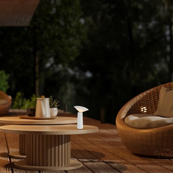 Rabalux 77146 -LED Lampada da tavolo touch ricaricabile e dimmerabile POLPERRO LED/3W/3,7V 1200mAh bianco